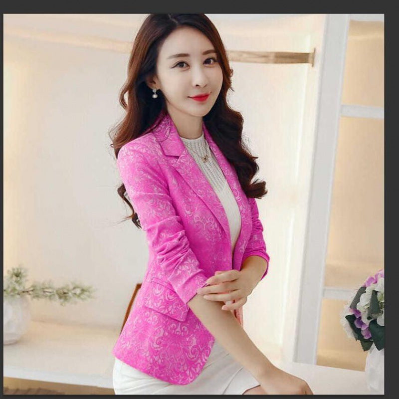 Spring New Coat Jacquard Short Suit Women's Top