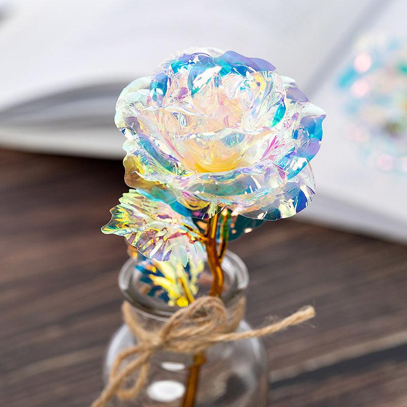 Gold Rose Gold Foil Rose Luminous Color Gold Rose Activity Gifts