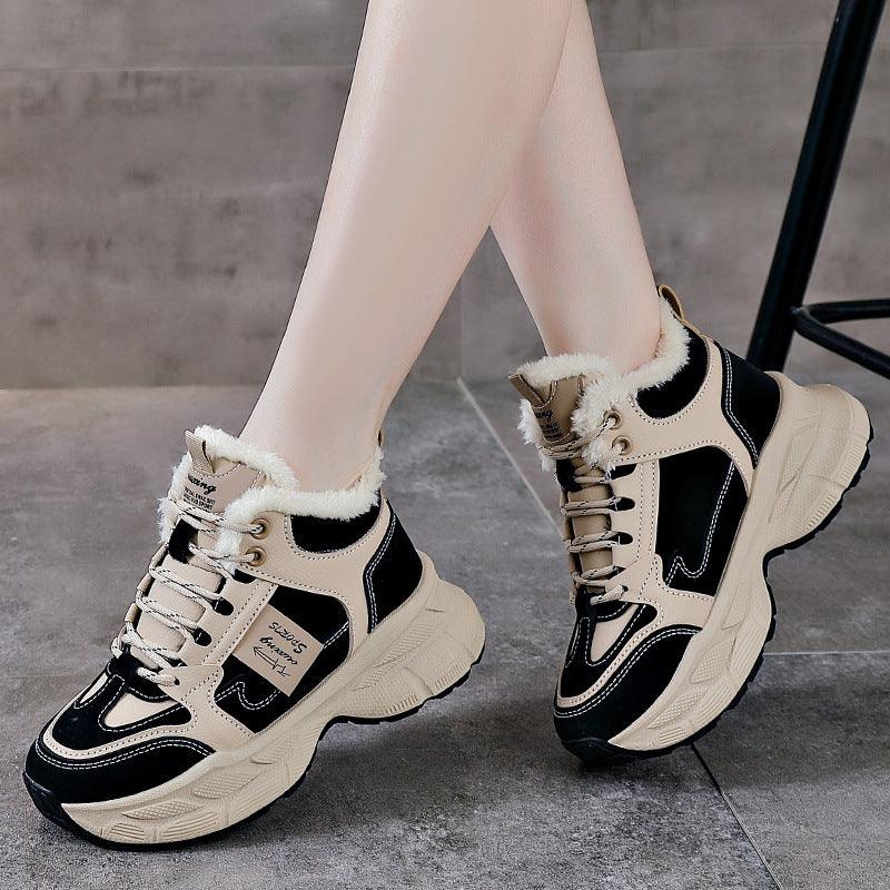 Winter Thermal Fleece-lined Sneakers Women