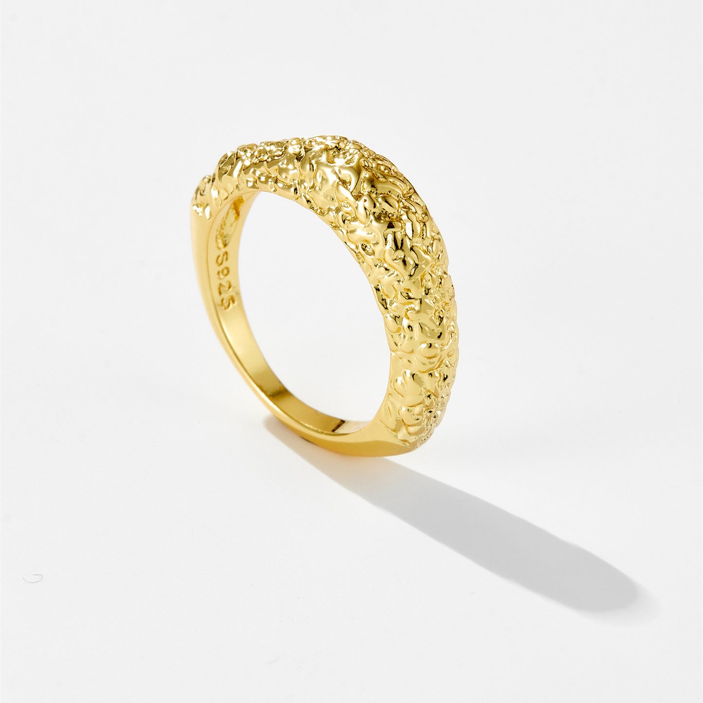 Simple Texture Sense High Sense Retro Minority Irregular retro Ring