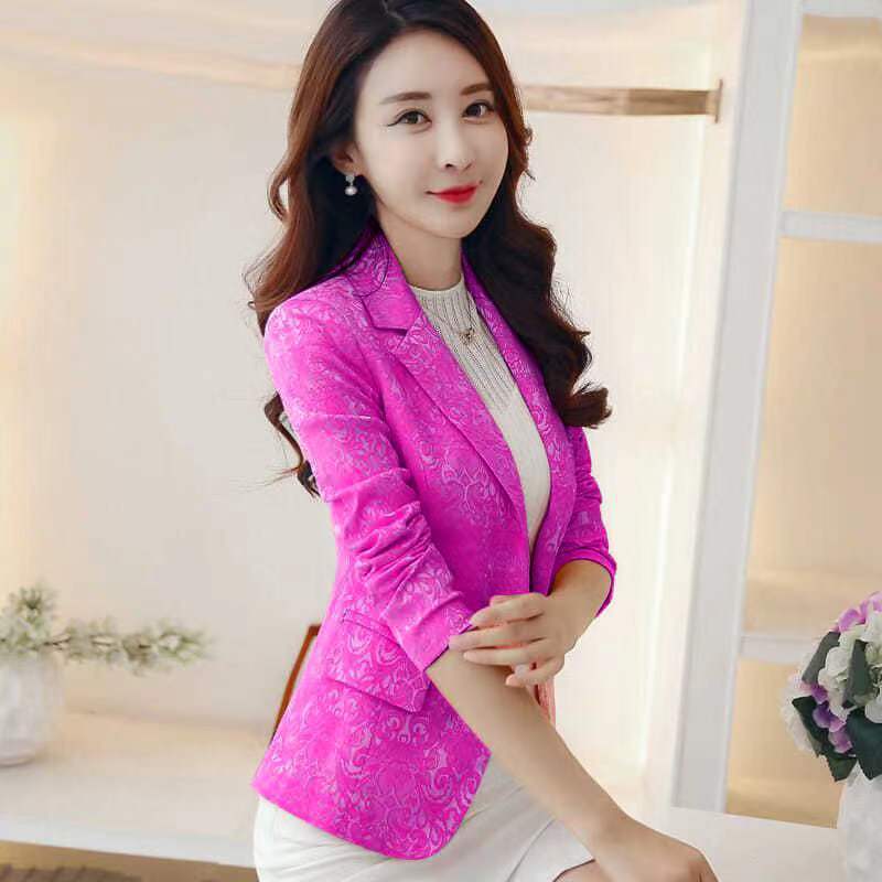 Spring New Coat Jacquard Short Suit Women's Top