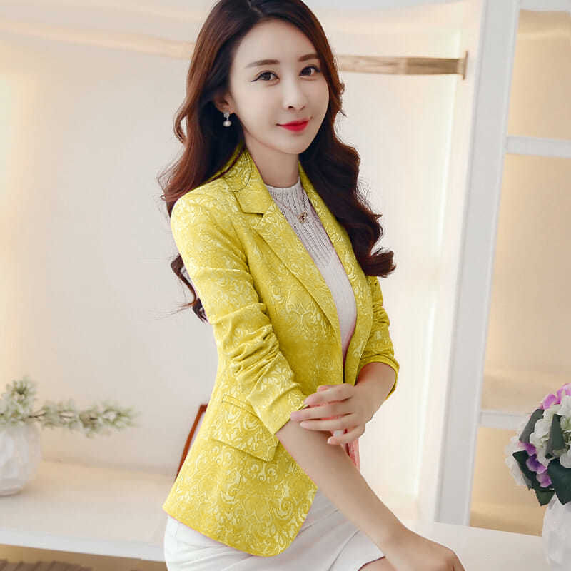 Spring New Coat Jacquard Short Suit Women's Top