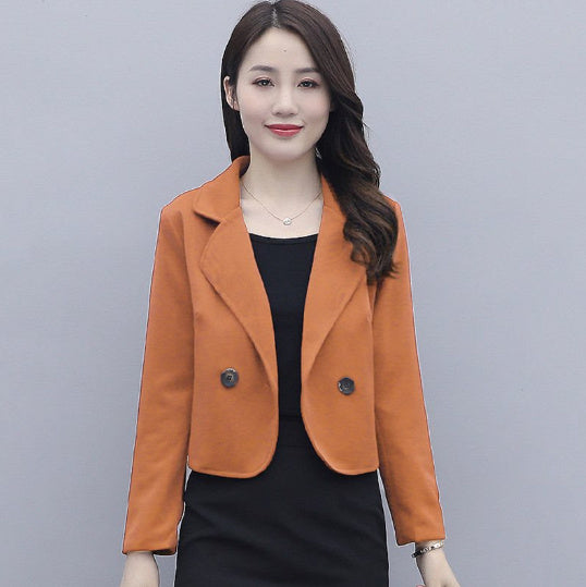 Short Suit Coat Women's All-match Wool Top