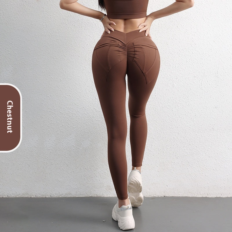 Nude Feel High Waist Hip Lift Yoga Pants Women's Sports Fitness Little Luxuries