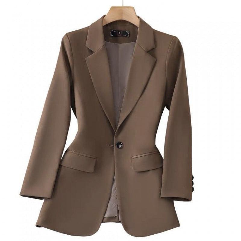 Spring And Autumn All-match Solid Color Suit