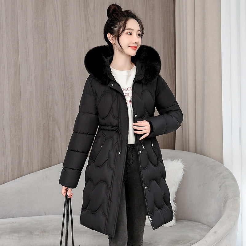 Women's coat Waist Slimming Fur Collar Cotton Coat