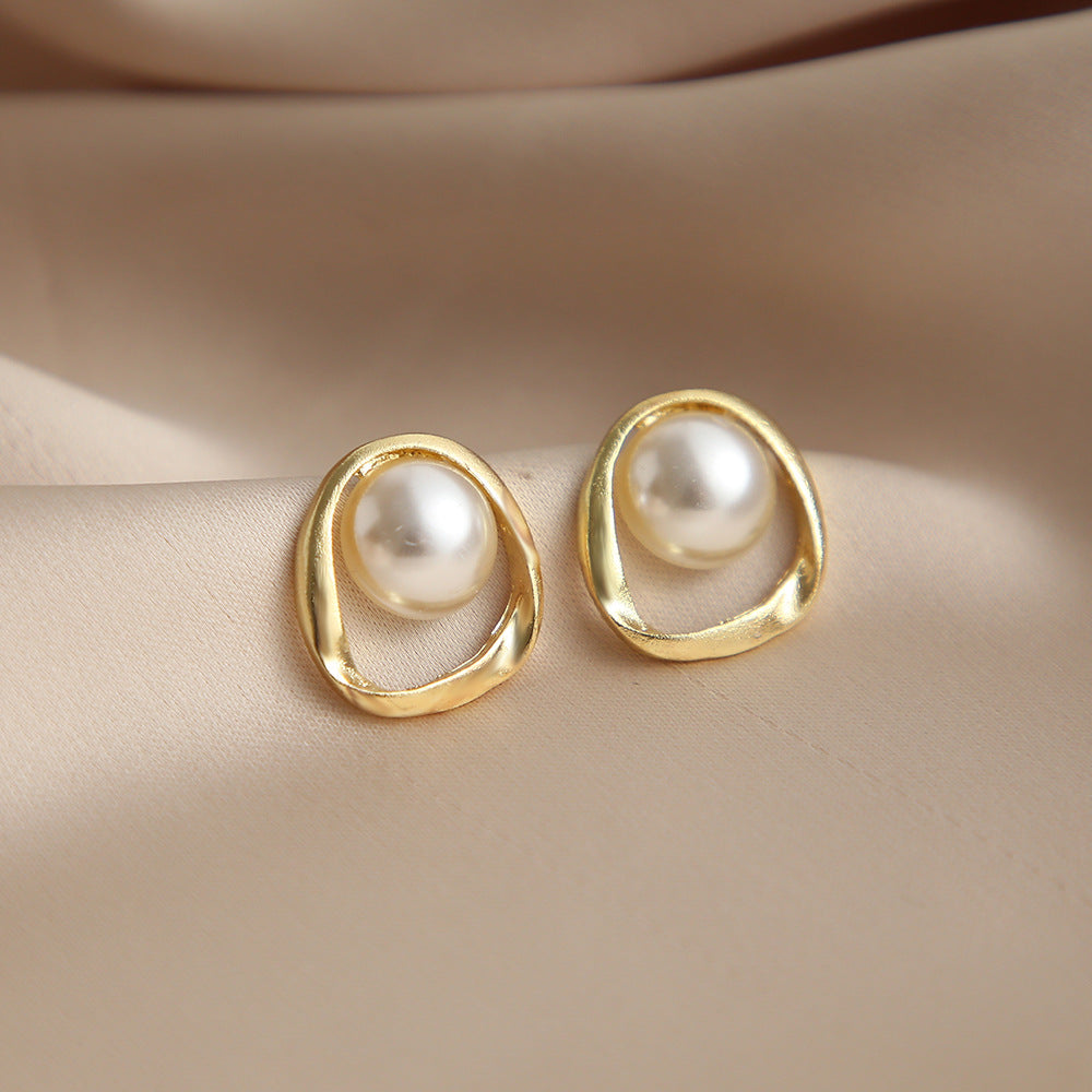 Vintage Pearl Creative Simple Pearl Long Earrings Little Luxuries