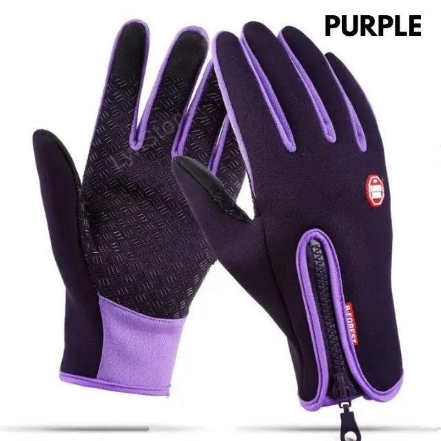 Winter Gloves Touch Screen Riding Motorcycle Sliding Waterproof Sports Gloves With Fleece winter gloves Little Luxuries 