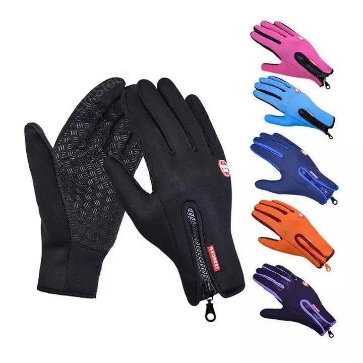 Winter Gloves Touch Screen Riding Motorcycle Sliding Waterproof Sports Gloves With Fleece winter gloves Little Luxuries 