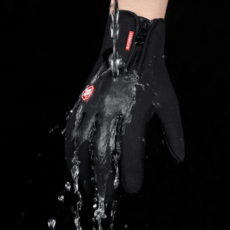 Winter Gloves Touch Screen Riding Motorcycle Sliding Waterproof Sports Gloves With Fleece winter gloves Little Luxuries 