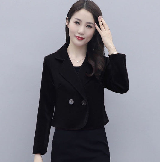 Short Suit Coat Women's All-match Wool Top