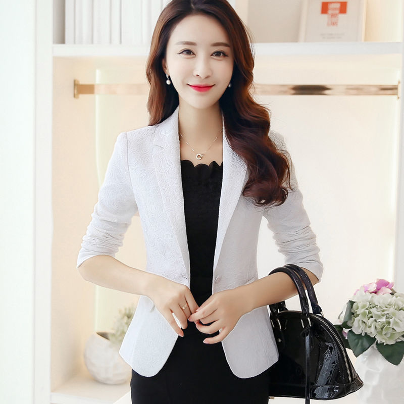 Spring New Coat Jacquard Short Suit Women's Top