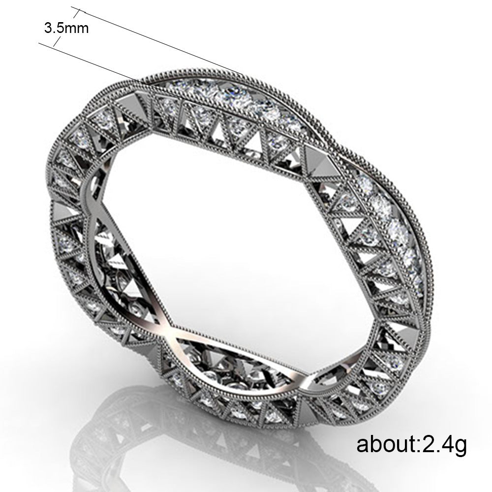 Simple Hollow Carved Men And Women Ring Little Luxuries